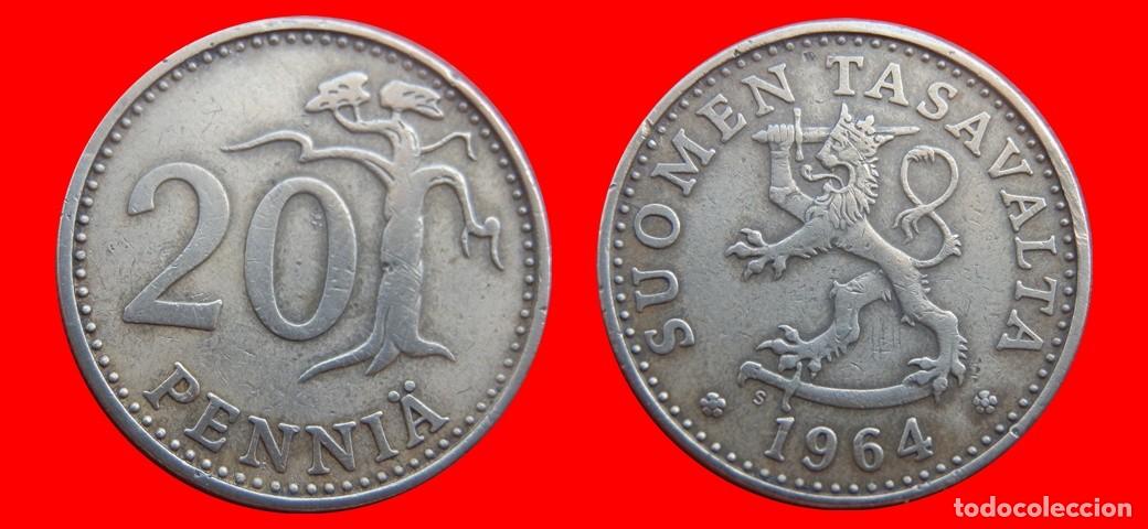 Monedas antiguas de Europa: 20 PENNIA 1964 FINLANDIA-150983