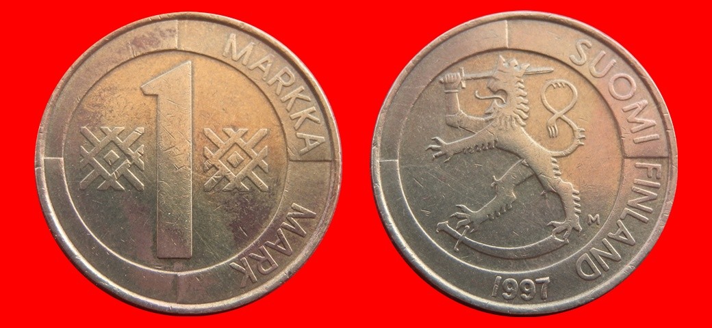 Monedas antiguas de Europa: 1 MARCO 1997 FINLANDIA-150991