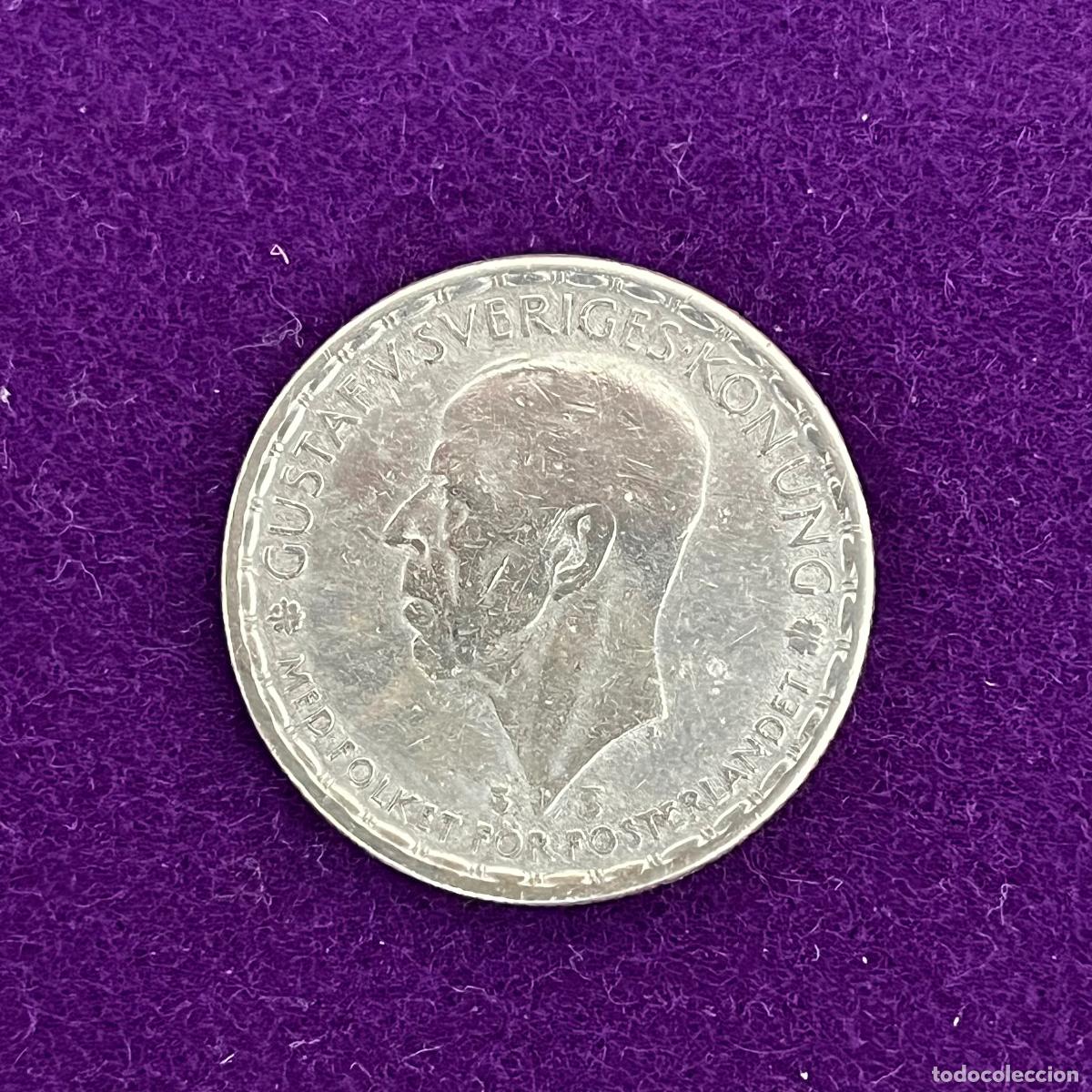 Monedas antiguas de Europa: MONEDA DE PLATA DE SUECIA. 1 CORONA. 1946. GUSTAVO VI. 7GR. ORIGINAL.