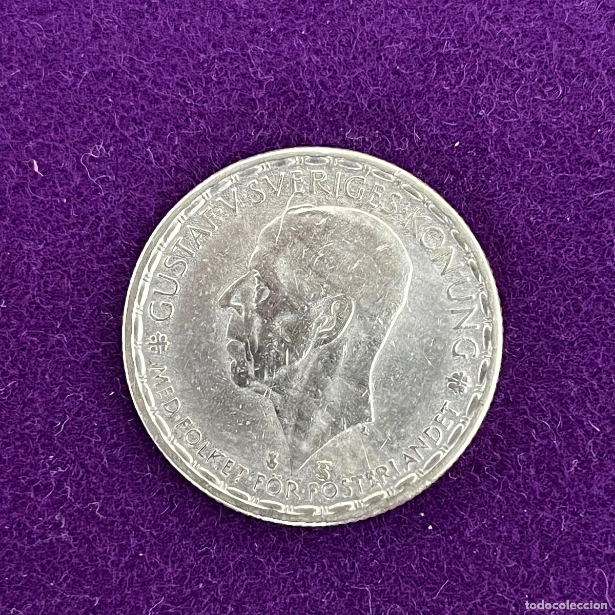 Monedas antiguas de Europa: MONEDA DE PLATA DE SUECIA. 1 CORONA. 1949. GUSTAVO VI. 7GR. ORIGINAL.