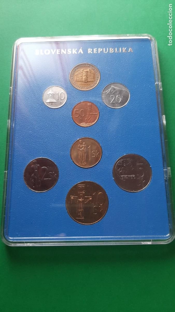 Monedas antiguas de Europa: (FESLOVAQUIA)(1997) SET DE MONEDAS, ALGUNAS MUY ESCASAS(15.000 UNDS DE TIRADA).
