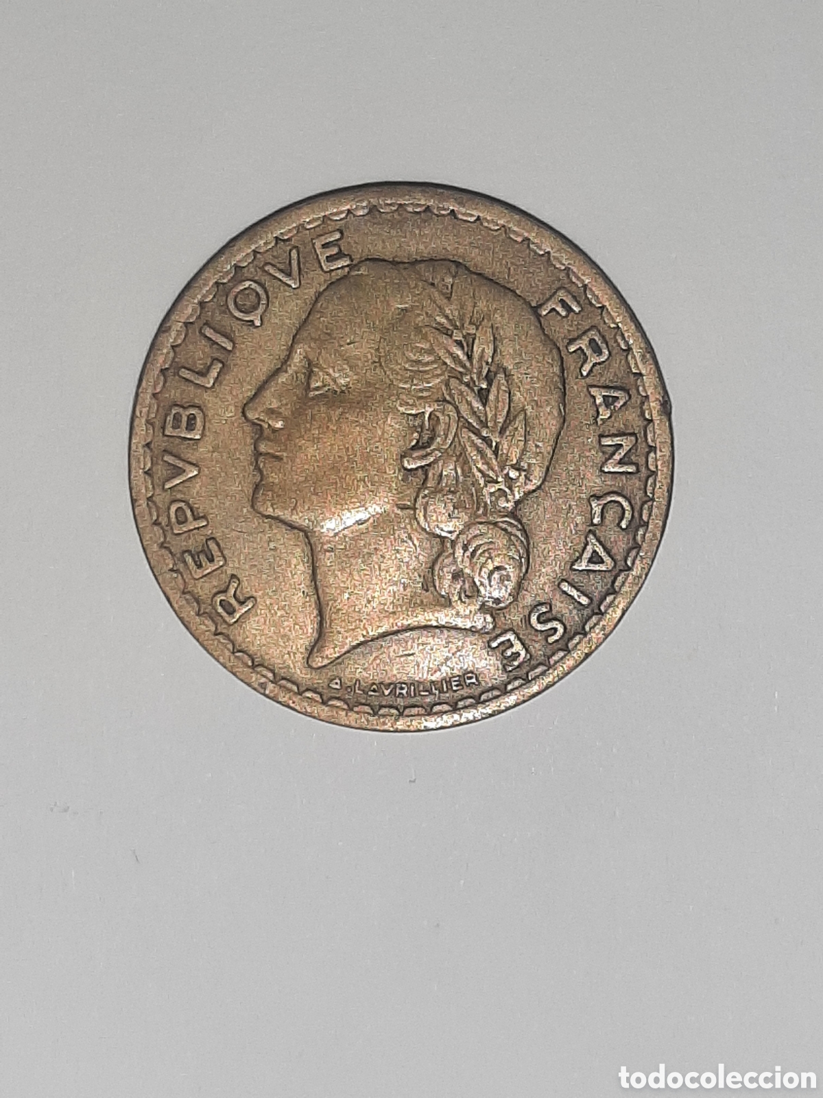 Monedas antiguas de Europa: FRANCIA REPUBLICA 5 FRANCOS 1940