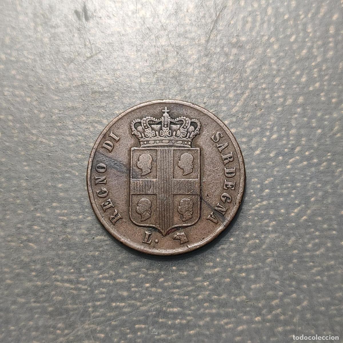Monedas antiguas de Europa: ITALIA SAVOIA SABOYA REINO CERDE&Ntilde;A SARDEGNA CARLO ALBERTO 3 CENTESIMI 1842