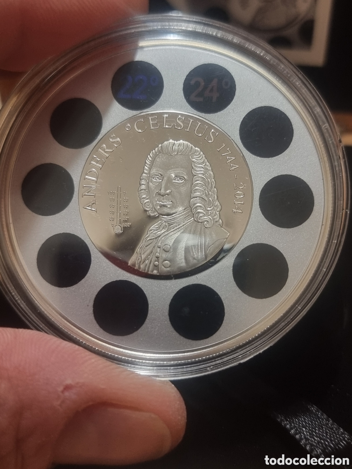 Monedas antiguas de Europa: Onza plata Anders Celsius