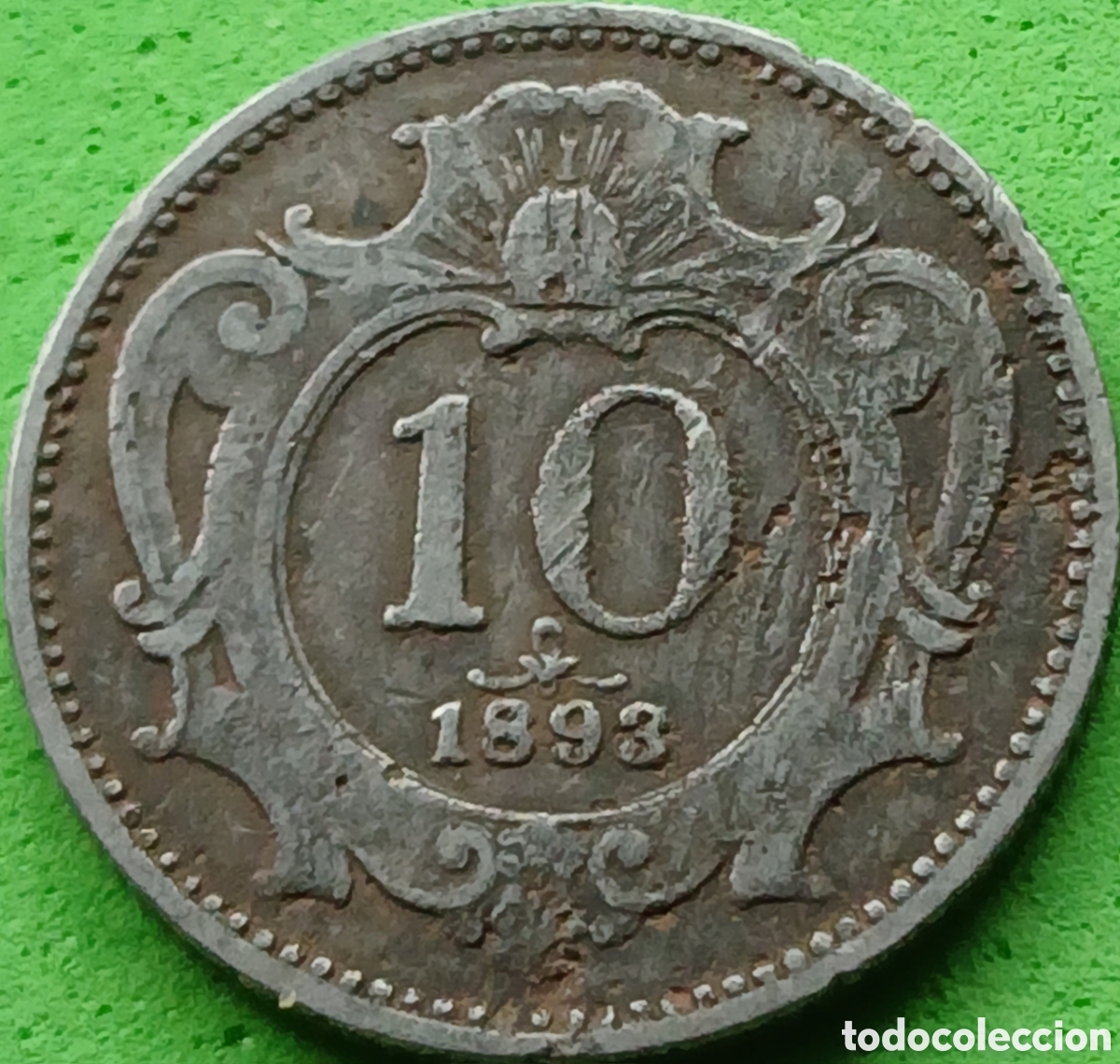 Monedas antiguas de Europa: Austria 10 hellers 1893 km#2802
