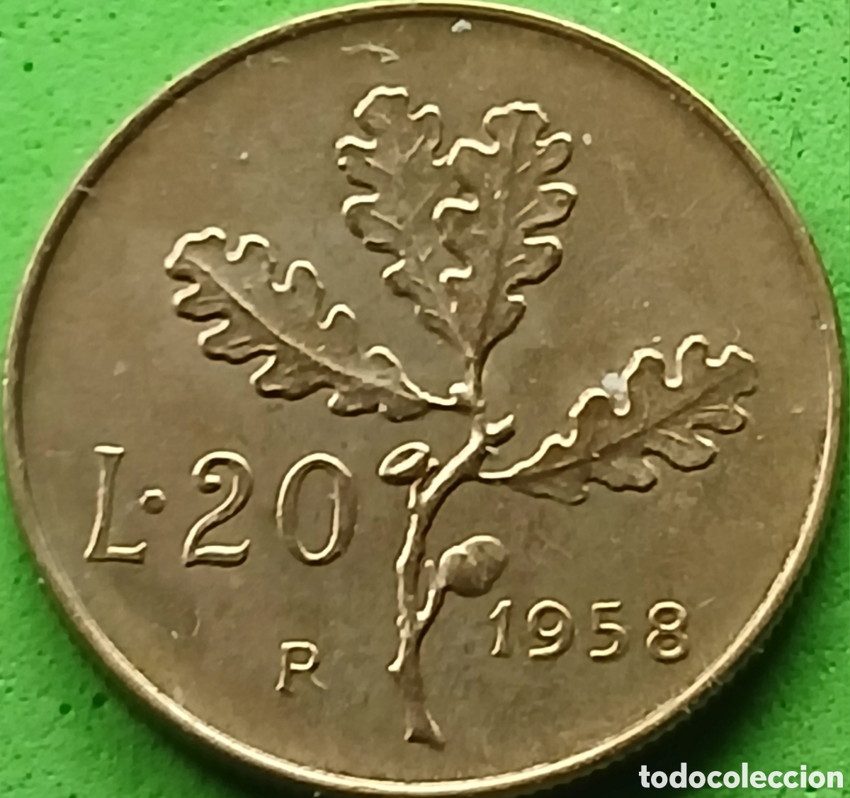 Monedas antiguas de Europa: Italia 20 liras 1958 km#97