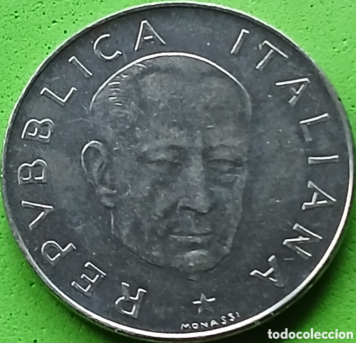 Monedas antiguas de Europa: Italia 100 liras 1974 km#102 Guillermo Marconi