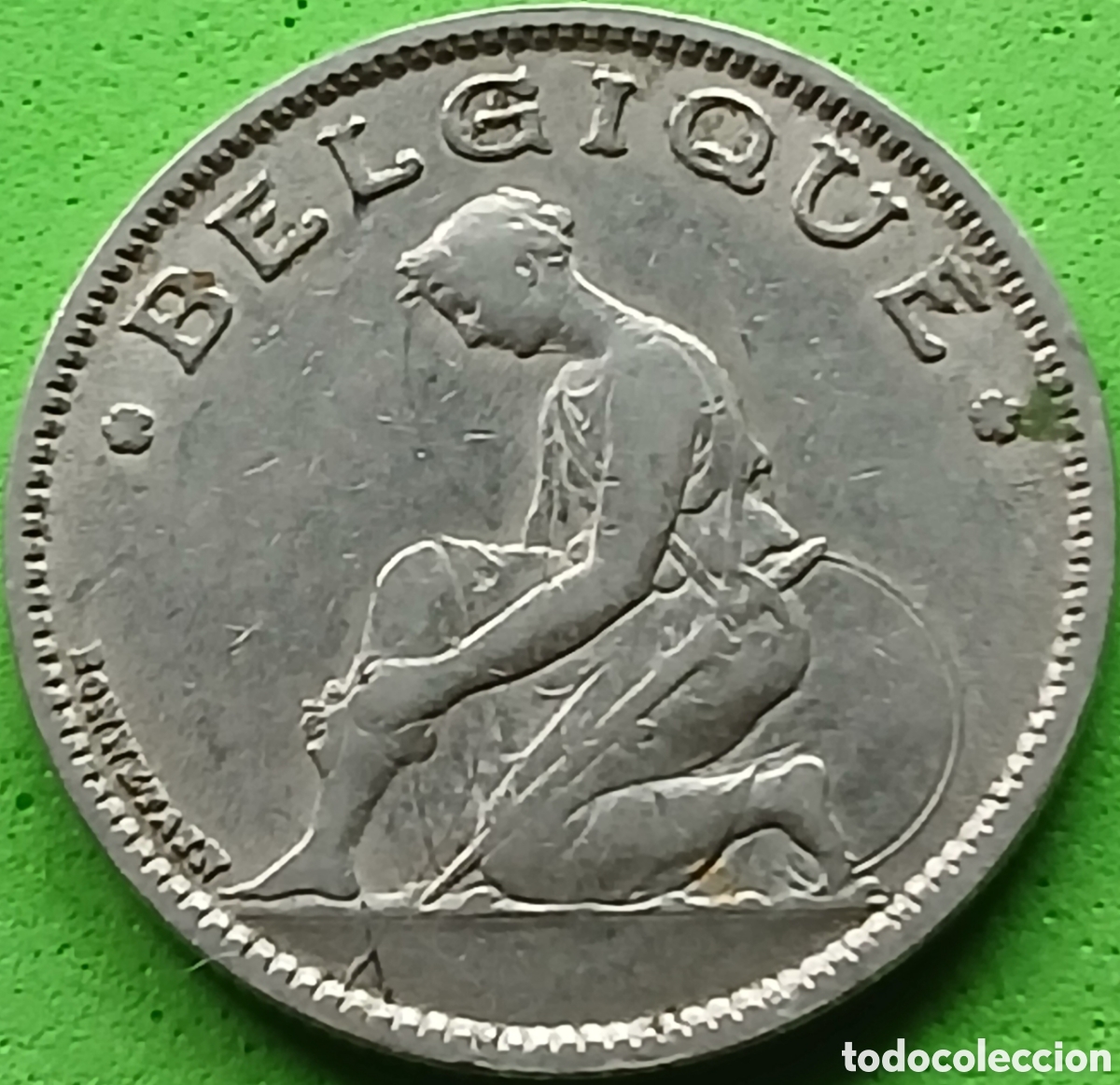 Monedas antiguas de Europa: B&eacute;lgica 1 franco 1934 km#89 Belgique