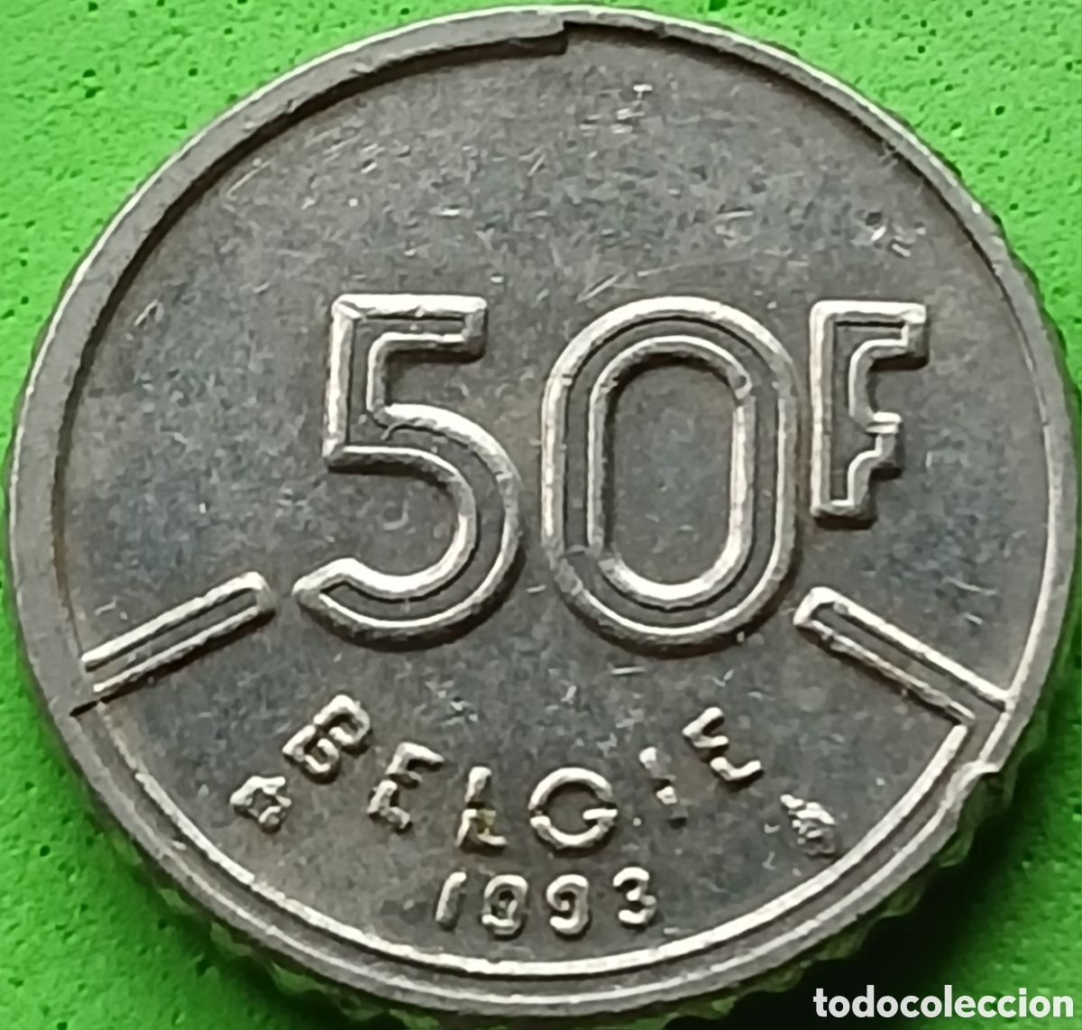 Monedas antiguas de Europa: B&eacute;lgica 50 francos 1993 km#169 Belgie