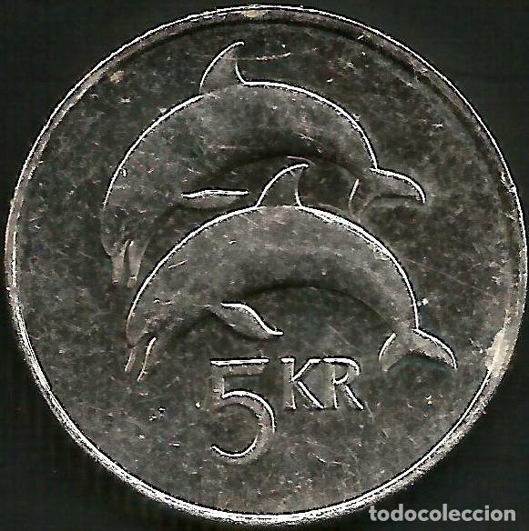 Monedas antiguas de Europa: ISLANDIA 2008 - 5 KRONUR - KM 28a - CIRCULADA