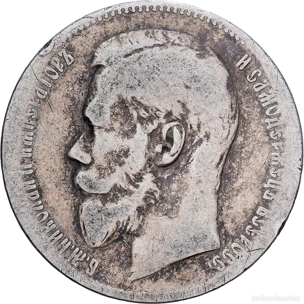 Monedas antiguas de Europa: [#1167643] Rusia, Nicholas II, Rouble, 1897, Saint Petersburg, Plata, BC, KM:59.3