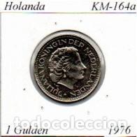 Monedas antiguas de Europa: HOLANDA 1976, 1 GULDEN, KM-164a, MBC