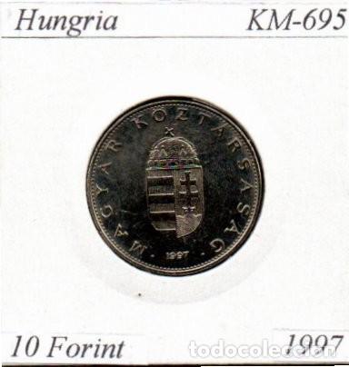 Monedas antiguas de Europa: HUNGRIA 1997, 10 FORINT, KM-695, SC-UNC