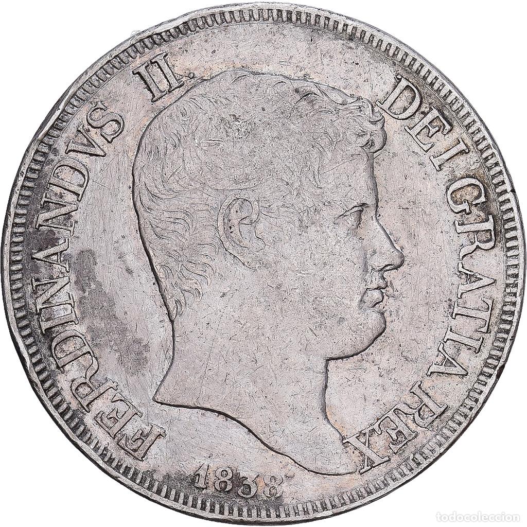 Monedas antiguas de Europa: [#1167579] Estados italianos, NAPLES, Ferdinando II, 120 Grana, 1838, Plata, BC+, KM:325