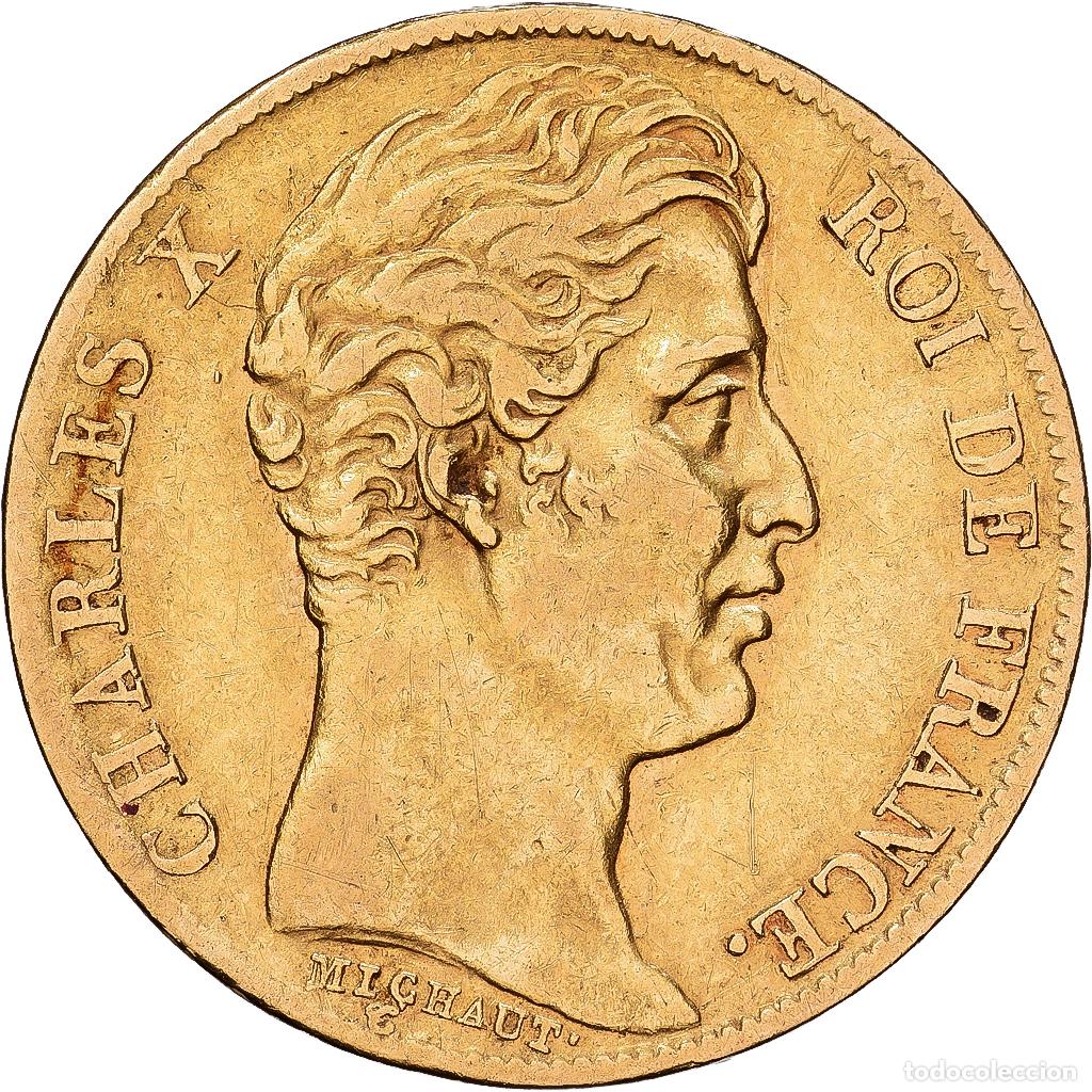 Monedas antiguas de Europa: [#1167913] Francia, Charles X, 20 Francs, 1825, Paris, Oro, MBC, Gadoury:1029, KM:726.1