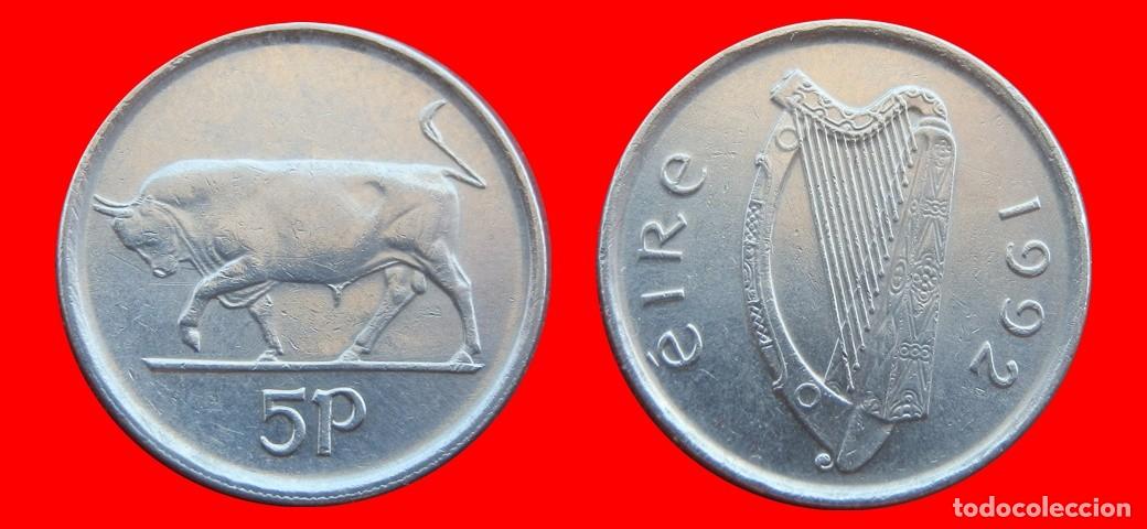 Monedas antiguas de Europa: 5 PENIQUES PENCE 1992 IRLANDA-151002