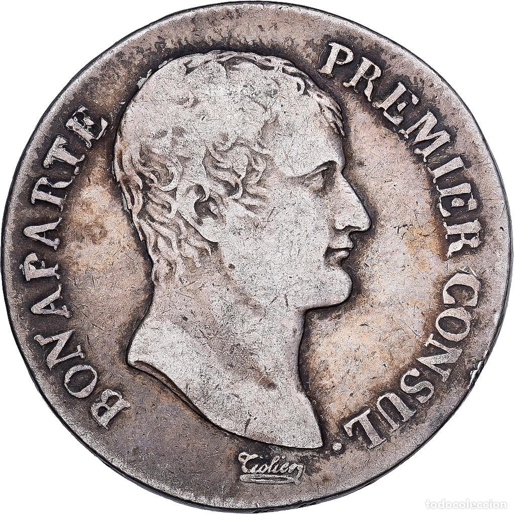 Monedas antiguas de Europa: [#1167891] Francia, 5 Francs, Napol&eacute;on I, An 12 (1804), Toulouse, Plata, BC+, Gadoury:577
