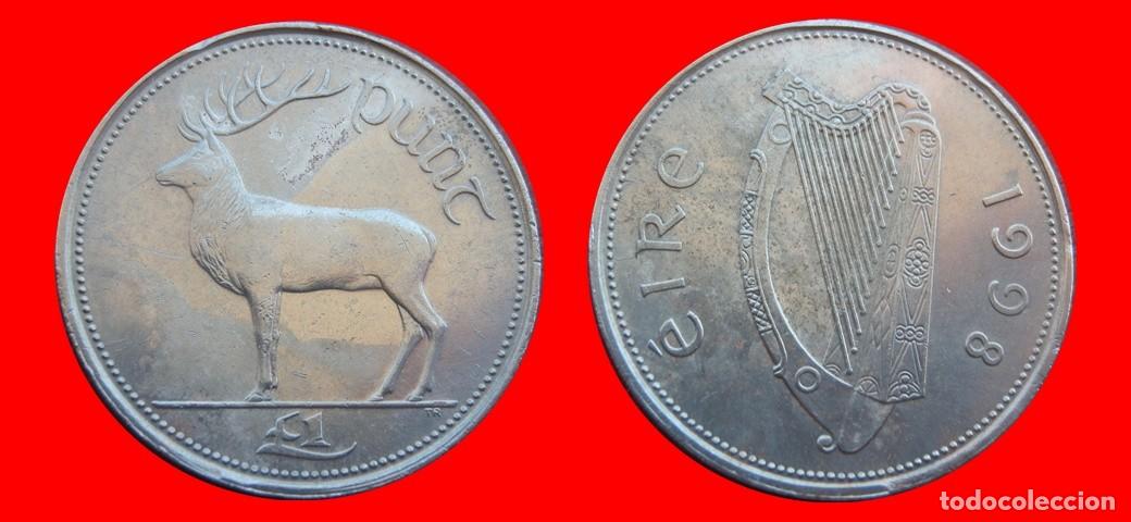 Monedas antiguas de Europa: 1 LIBRA POUND 1998 IRLANDA-151012