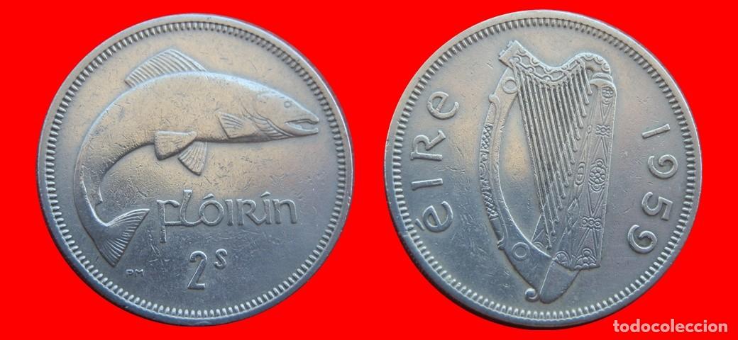Monedas antiguas de Europa: 1 FLORIN 1959 IRLANDA-151013