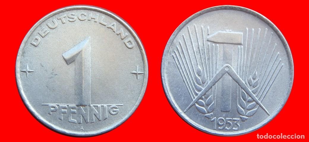 Monedas antiguas de Europa: 1 PFENNIG 1953A ALEMANIA REPUBLICA DEMOCRATICA DDR-151023