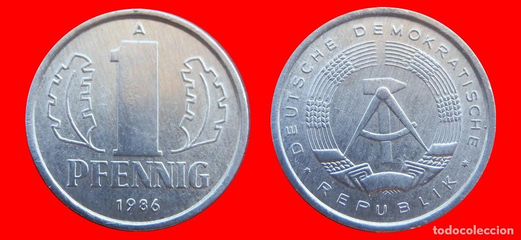 Monedas antiguas de Europa: 1 PFENNIG 1986A ALEMANIA REPUBLICA DEMOCRATICA DDR-151026