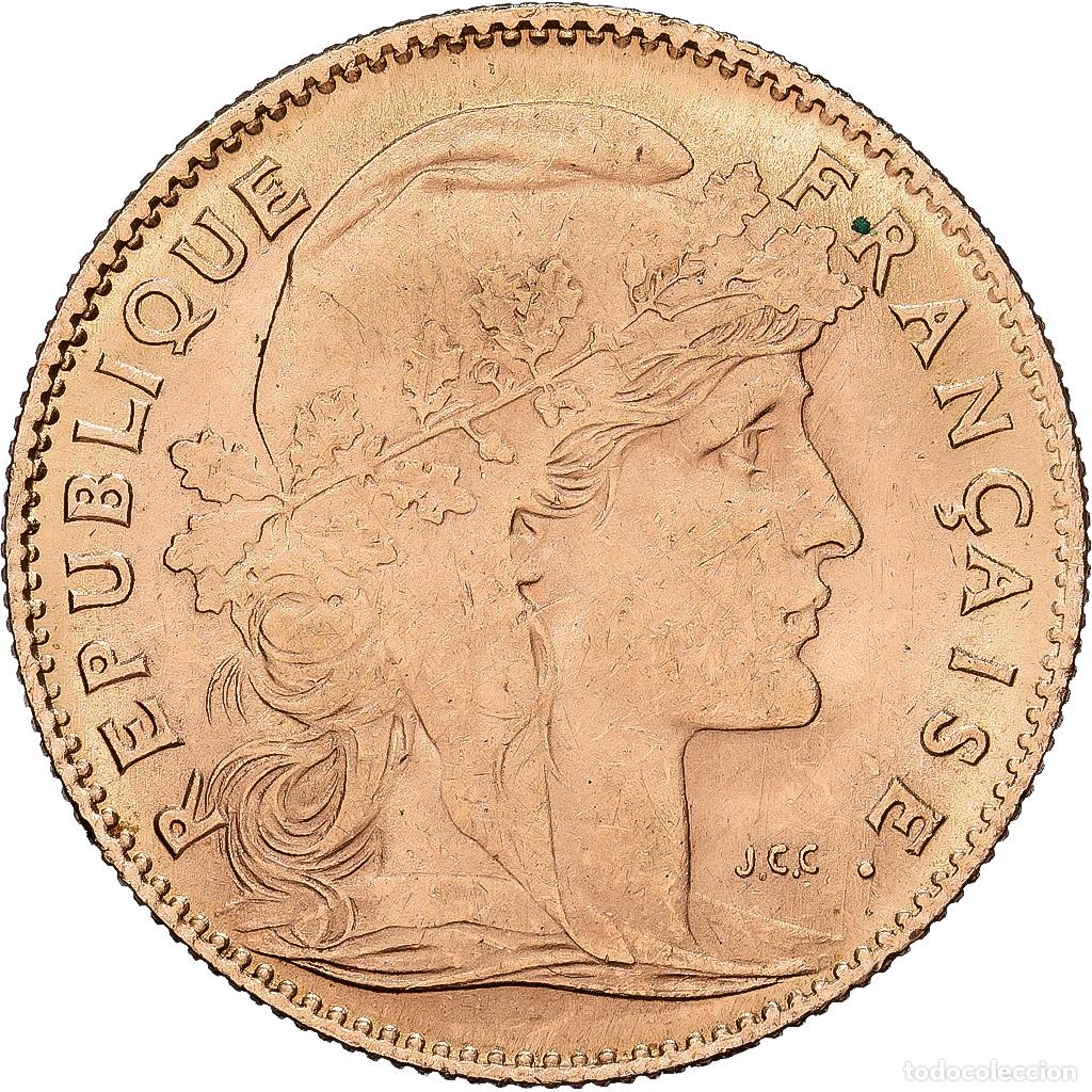 Monedas antiguas de Europa: [#1167915] Francia, 10 Francs, Marianne Coq, 1911, Paris, Oro, EBC, KM:846