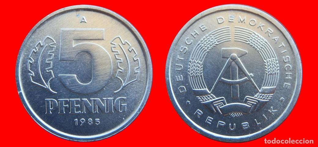 Monedas antiguas de Europa: 5 PFENNIG 1985A ALEMANIA REPUBLICA DEMOCRATICA DDR-151027