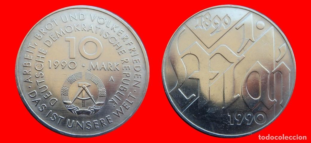 Monedas antiguas de Europa: 10 MARCOS 1990 ALEMANIA REPUBLICA DEMOCRATICA DDR-151034