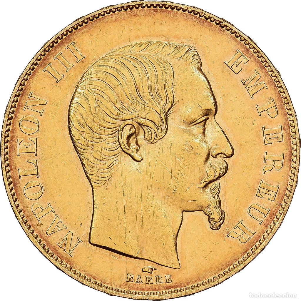 Monedas antiguas de Europa: [#1202994] Francia, Napoleon III, 50 Francs, Napol&eacute;on III, 1856, Paris, Oro, MBC+