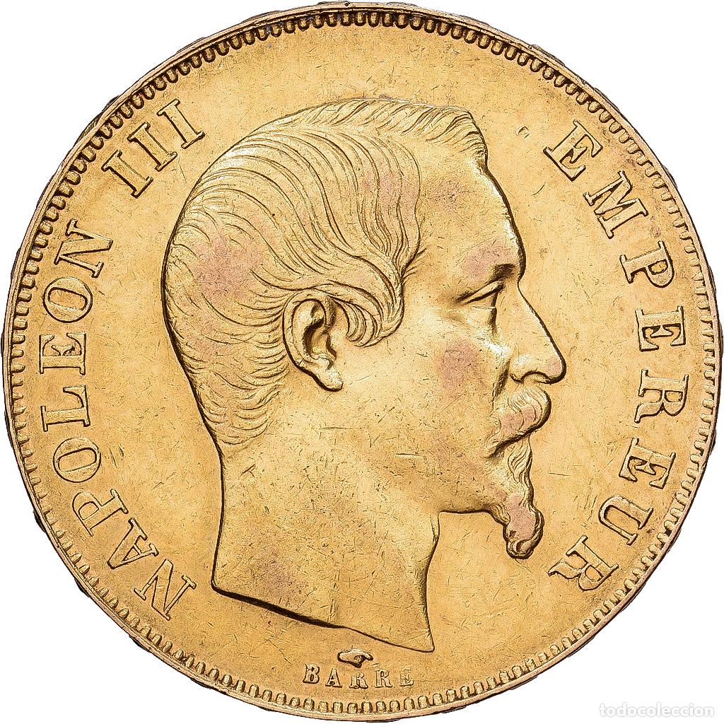 Monedas antiguas de Europa: [#1203050] Francia, Napoleon III, 50 Francs, Napol&eacute;on III, 1857, Paris, Oro, MBC, KM:785.1