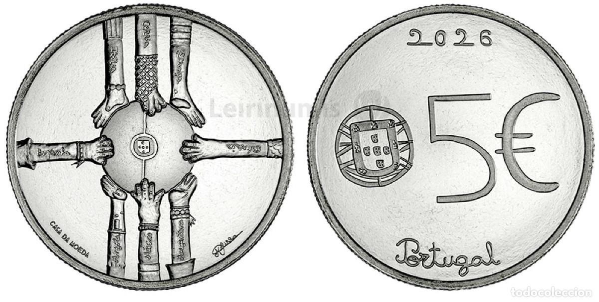 Monedas antiguas de Europa: PORTUGAL 5 euro 2026 S/C MULTICULTURALIDAD