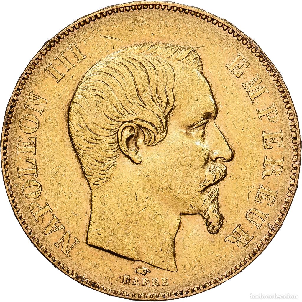 Monedas antiguas de Europa: [#1203055] Francia, Napoleon III, 50 Francs, 1857, Paris, Oro, MBC, KM:785.1