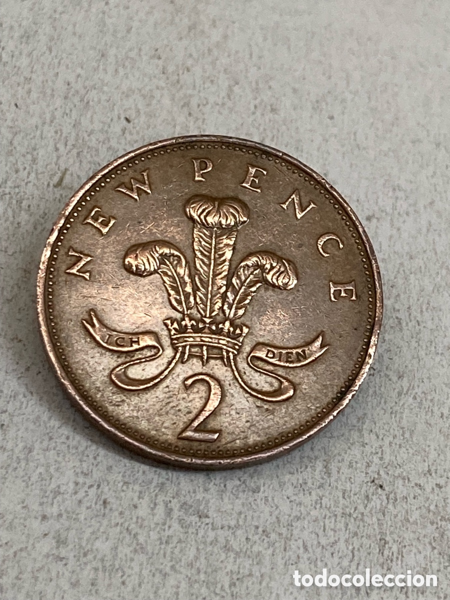 Monedas antiguas de Europa: Moneda 2 Pence 1971 Reino Unido