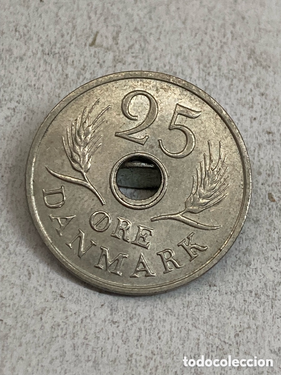 Monedas antiguas de Europa: Moneda 25 Ore 1970 Dinemarca
