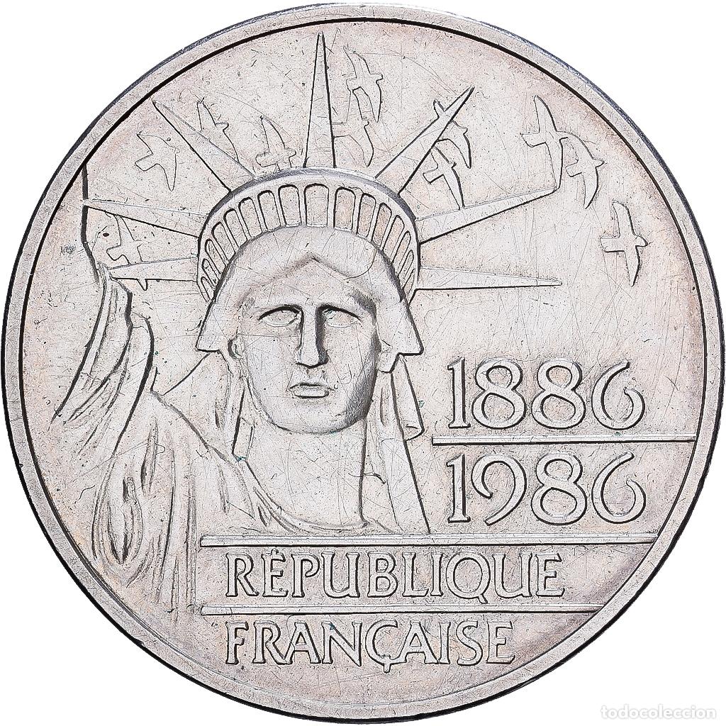 Monedas antiguas de Europa: [#1167618] Francia, 100 Francs, Statue de la Libert&eacute;, 1986, Paris, Pi&eacute;fort, Plata, MBC+