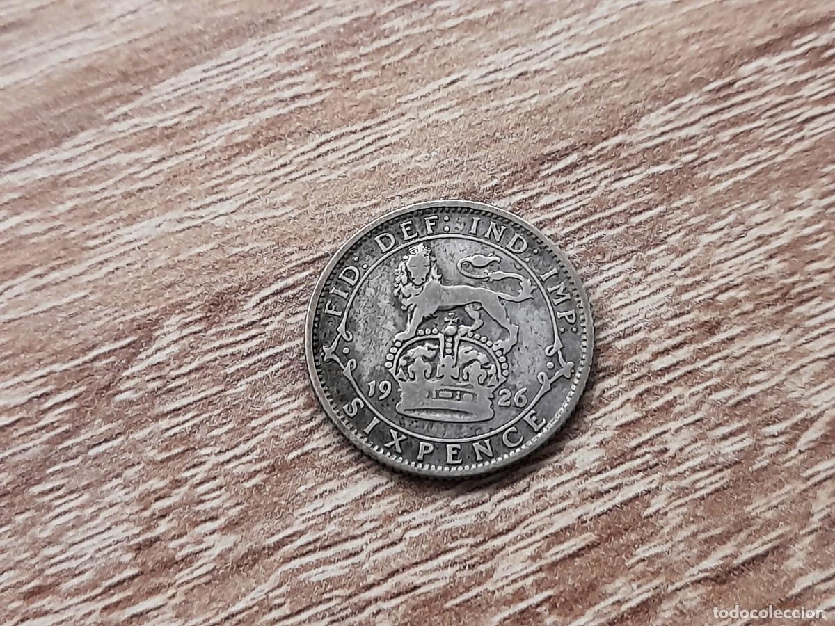 Monedas antiguas de Europa: Reino Unido, George V, 6 Pence 1926