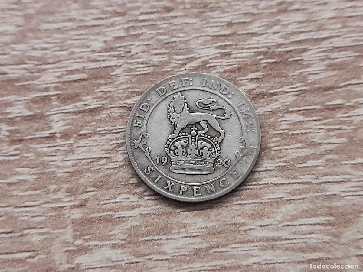Monedas antiguas de Europa: Reino Unido, George V, 6 Pence 1920