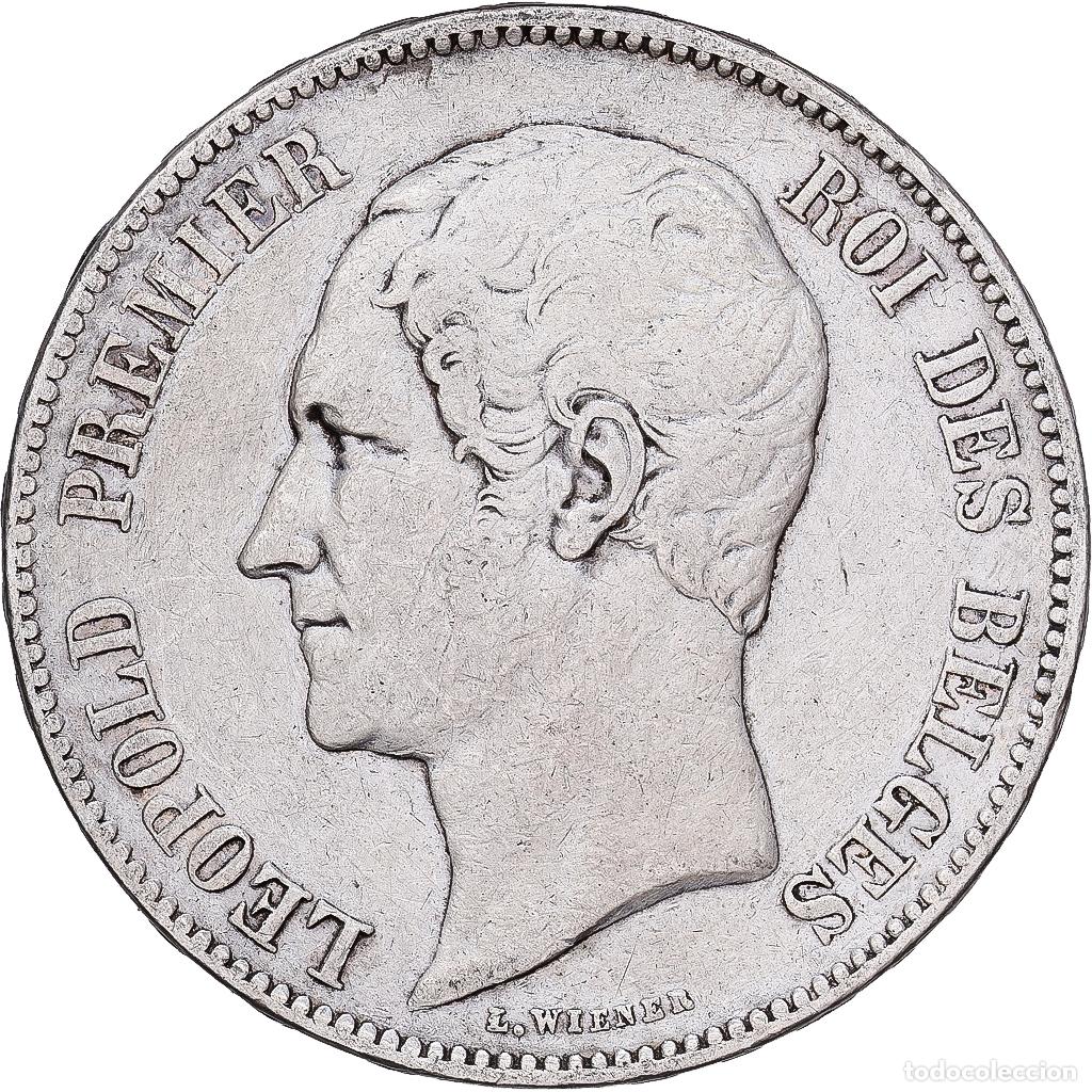 Monedas antiguas de Europa: [#1167903] B&eacute;lgica, Leopold I, 5 Francs, 5 Frank, 1851, Plata, MBC, KM:17