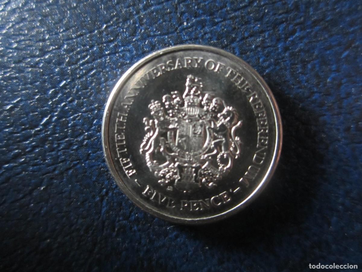 Monedas antiguas de Europa: Gibraltar 5 peniques 2017 50 aniversario del refer&eacute;ndum de 1967