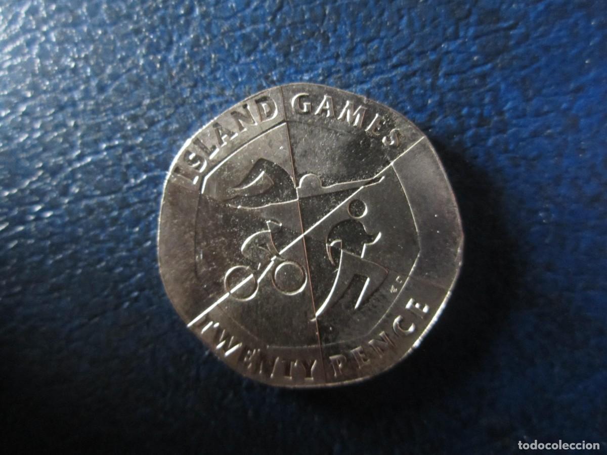 Monedas antiguas de Europa: Gibraltar 20 peniques 2019 Island Games