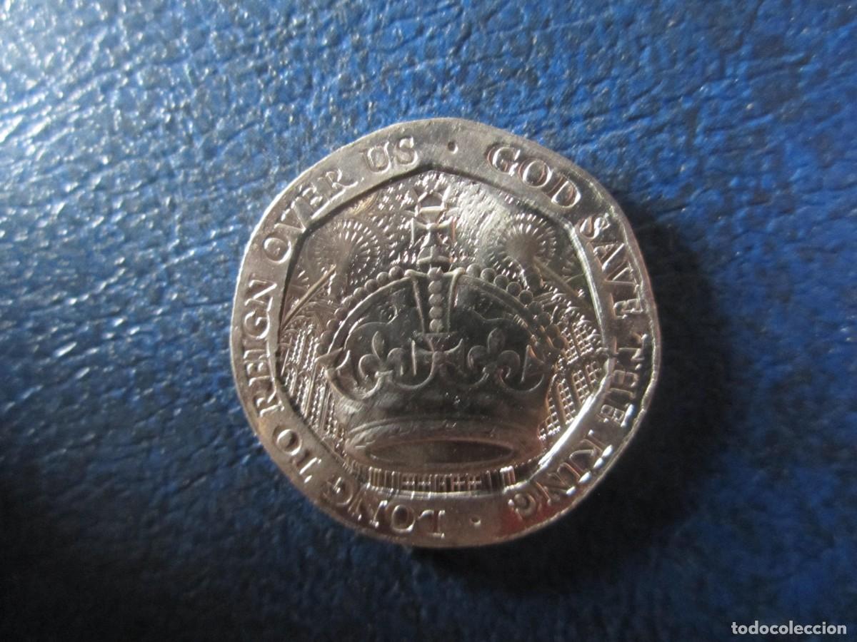 Monedas antiguas de Europa: Gibraltar 20 peniques 2023 Carlos III sin circular