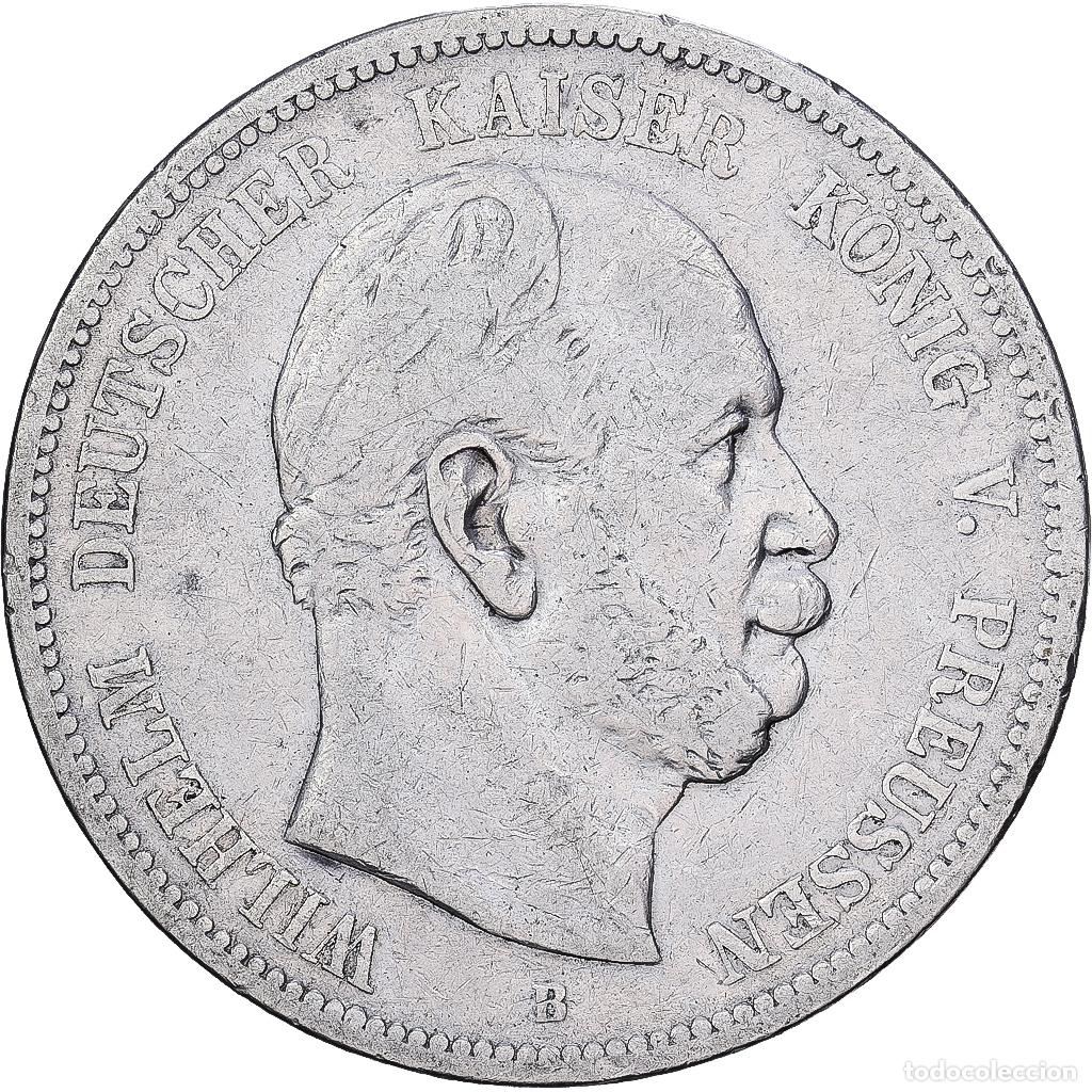 Monedas antiguas de Europa: [#1167593] Alemania, Wilhelm I, 5 Mark, 1875, Hannover, Plata, BC+