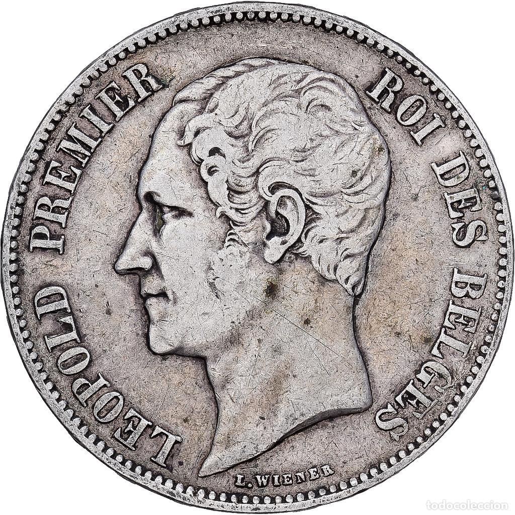 Monedas antiguas de Europa: [#1167902] B&eacute;lgica, Leopold I, 5 Francs, 5 Frank, 1851, Plata, BC+, KM:17