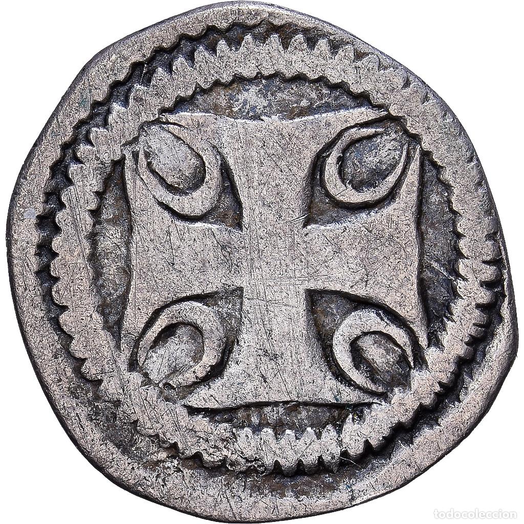 Monedas antiguas de Europa: [#1202959] County of Hainaut, Maille, 1205-1244, Valenciennes, Vell&oacute;n, MBC, Boudeau:2085