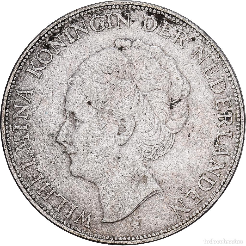 Monedas antiguas de Europa: [#1167584] Pa&iacute;ses Bajos, Wilhelmina I, 2-1/2 Gulden, 1930, Utrecht, Plata, MBC, KM:165
