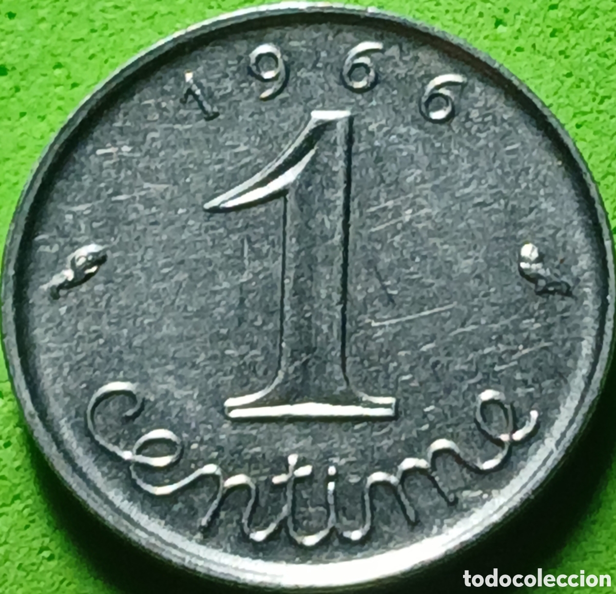 Monedas antiguas de Europa: Francia 1 c&eacute;ntimo 1966 km#928
