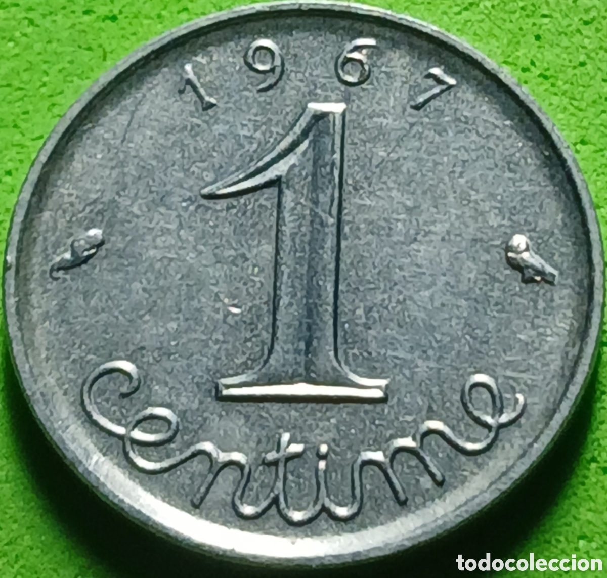 Monedas antiguas de Europa: Francia 1 c&eacute;ntimo 1967 km#928