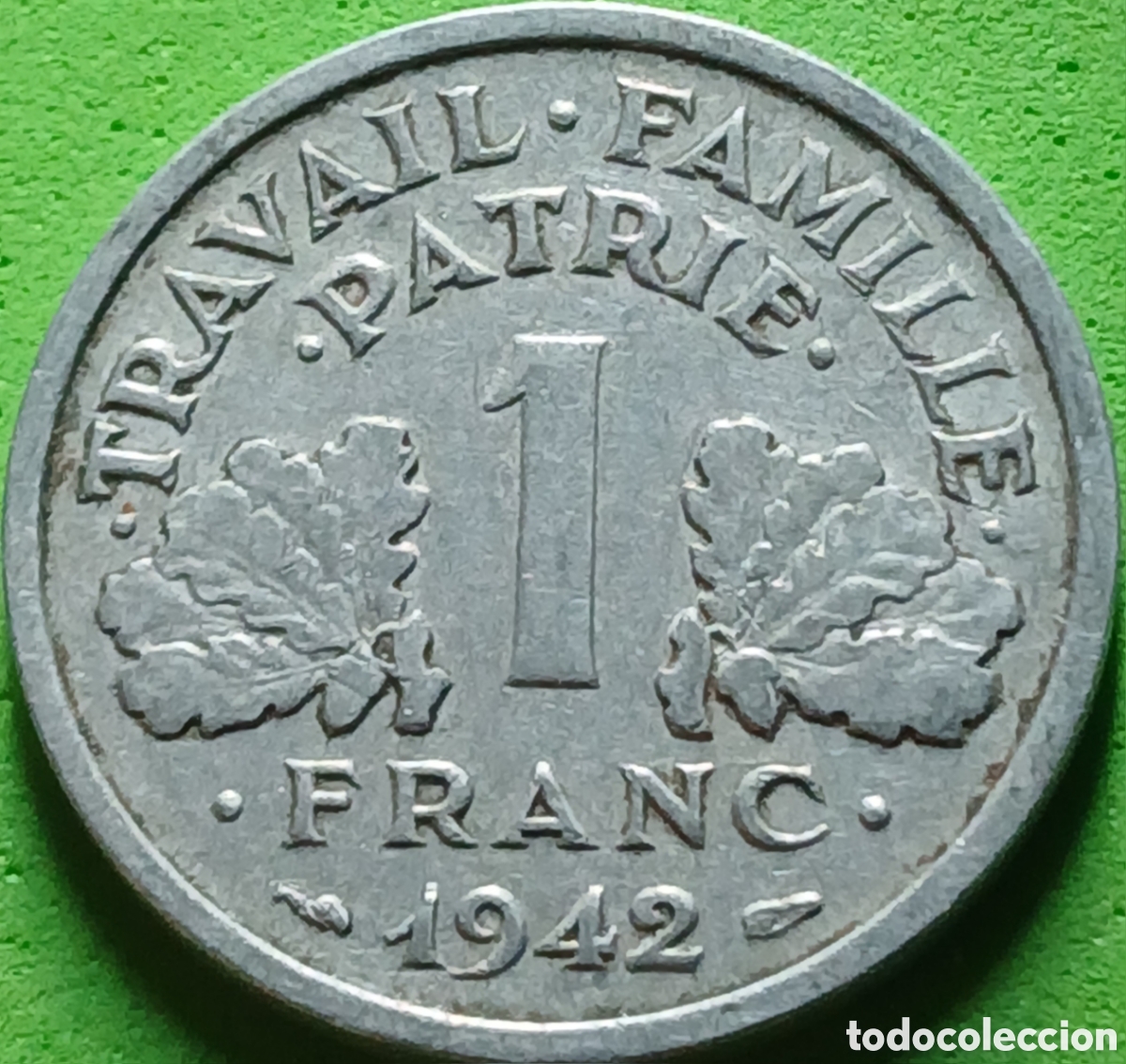 Monedas antiguas de Europa: Francia 1 franco 1942 km#902