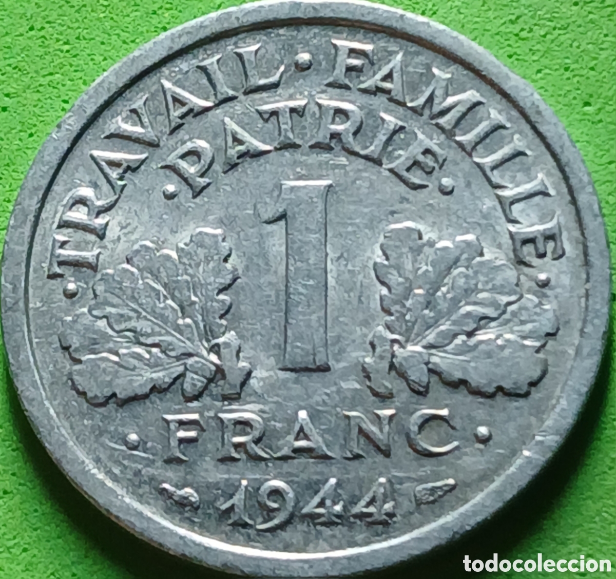 Monedas antiguas de Europa: Francia 1 franco 1944 B Beaumont-le-Roger km#902