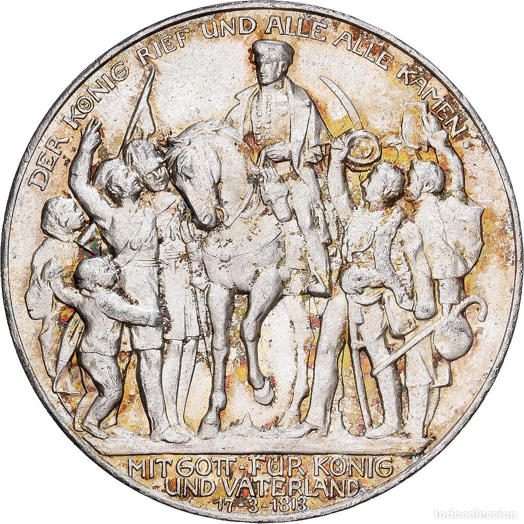 Monedas antiguas de Europa: [#1167743] Estados alemanes, PRUSSIA, Wilhelm II, 3 Mark, 1913, Berlin, Plata, SC, KM:534